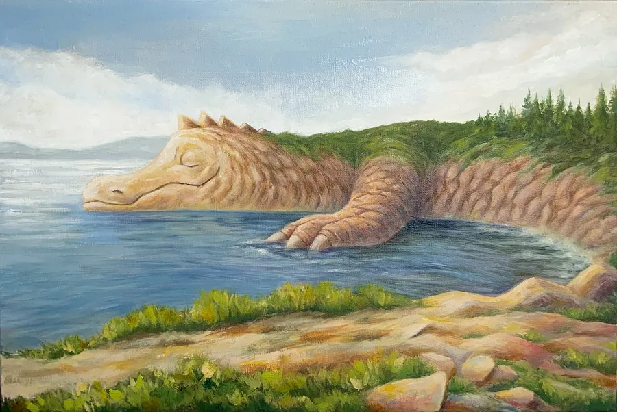 Зображення "Dragonspine. Crimea" від Anastasiia Stasiuk , розмір: 45*60, матеріали: Олія, медіум: Живопис, місто: Львів, серія: Пейзажі, ціна: $300
